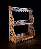 Mahogany Fretwork Wall Shelf, c.1880 - Harrington Antiques