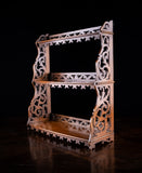 Mahogany Fretwork Wall Shelf, c.1880 - Harrington Antiques