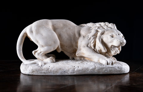 Manner Of Antoine - Louis Barye (1795 - 1875) - Large Prowling Lion - Harrington Antiques