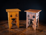 Near Pair Of Liberty & Co Oak Plinth Stands, c.1900 - Harrington Antiques
