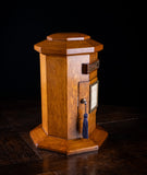 Octagonal Country House Oak Pillar Post Box, c.1900 - Harrington Antiques