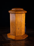 Octagonal Country House Oak Pillar Post Box, c.1900 - Harrington Antiques