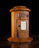 Octagonal Country House Oak Pillar Post Box, c.1900 - Harrington Antiques