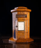 Octagonal Country House Oak Pillar Post Box, c.1900 - Harrington Antiques