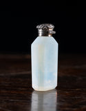 Opaline Glass & Silver Scent Bottle By Charles May, 1903 - Harrington Antiques
