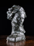 Painted Plaster Bust of Ludwig Van Beethoven, c.1930. - Harrington Antiques