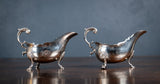 Pair Of Large 18th Century Sauce Boats by Abraham Portal, London, 1768. - Harrington Antiques