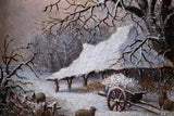 Pair Of Rural Scenes at Dusk & Evening, Dated 1838. Oil On Board. - Harrington Antiques