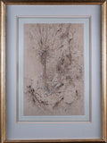 Pen, Ink & Watercolour - Man Resting Amongst Trees - Harrington Antiques