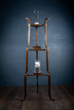 Regency Ebonised and Parcel Gilt Tri - Form Etagere - Harrington Antiques