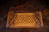 Rosewood & Tunbridgeware Folding Book Stand, c.1860 - Harrington Antiques