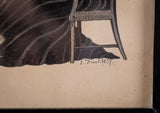 Silhouette of Two Ladies, Signed & Dated 1837. - Harrington Antiques