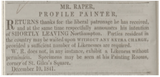 Silhouette of William Fairfax Spofforth by Mr Raper. Dated June 22nd 1836. - Harrington Antiques