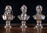 Six 19th Century Bronze Composer & Writer Portrait Busts - Harrington Antiques