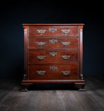 Small George III Mahogany Chest of Drawers - Harrington Antiques