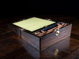 Victorian Coromandel Writing Slope With Bramah Lock - Harrington Antiques