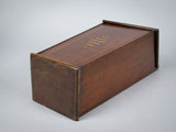 18th Century George III Mahogany Candle Box. - Harrington Antiques