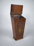 18th Century George III Mahogany Candle Box. - Harrington Antiques