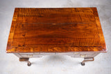 18th Century Georgian Featherbanded Walnut Lowboy - Harrington Antiques