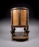 18th Century Swedish Bentwood Pine & Iron Strong Box - Harrington Antiques