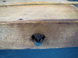 19th Century Domed Pine Iron Bound Trunk by Eagle Lock Co, USA. - Harrington Antiques