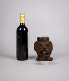 19th Century Finely Carved Black Forest Dog Tobacco Jar & Pipe - Harrington Antiques