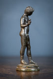 19th Century Grand Tour Narcissus Bronze - Harrington Antiques