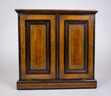 19th Century Inlaid Mahogany Drop Front Stationary Box, c.1880. - Harrington Antiques