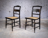 19th Century Lambert Hitchcock Chair & Another Similar - Near Pair. - Harrington Antiques