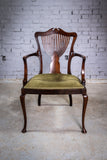 19th Century Mahogany Art Nouveau Chair In The Manner of J. Shoolbred, c.1880 - Harrington Antiques