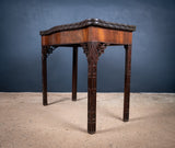 19th Century Mahogany Chinese Chippendale Style Card Table - Harrington Antiques