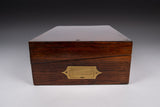 19th Century Rosewood & Brass Writing Slope With Share Certificates - Harrington Antiques