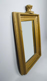 19th Century Royal Portrait Gilt Gesso Crown Frame With Later Bevelled Mirror Plate. - Harrington Antiques