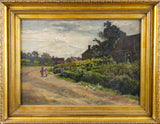 19th Century 'The Village Of Kilburn' (Lancashire) by Emily M. Prowde. Oil On Canvas. - Harrington Antiques