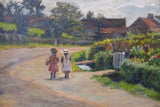 19th Century 'The Village Of Kilburn' (Lancashire) by Emily M. Prowde. Oil On Canvas. - Harrington Antiques
