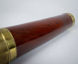 19th Century Three Draw Brass & Mahogany Telescope by W. Harris & Son, London - Harrington Antiques
