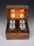 19th Century Tunbridge Ware 'Perspective Cube' Scent Bottle Box - Harrington Antiques
