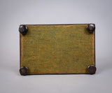 19th Century Walnut Waisted Twin Compartment Tea Caddy. - Harrington Antiques
