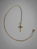 9 Carat Gold Crucifix / Cross Necklace by Georg Jensen Ltd, London, 1967. - Harrington Antiques