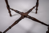 Edwardian Mahogany Inlaid Corner Chair With Musical Instrument Motif
