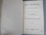 1858-59 The Virginians by W. Thackeray. First Issue, First Edition. 2 Vol.