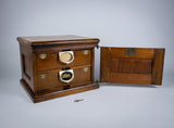Amberg Patent Double Filing Cabinet With Key, c.1900 - Harrington Antiques