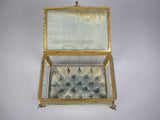 Antique French Brass & Bevelled Glass Casket. Exposition Universelle, Paris, 1878. - Harrington Antiques