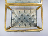 Antique French Brass & Bevelled Glass Casket. Exposition Universelle, Paris, 1878. - Harrington Antiques