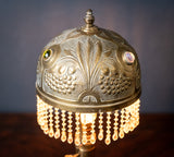 Art Nouveau Jewelled Brass Pullman's Carriage Lamp - Harrington Antiques