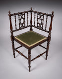 Arts & Crafts Beech Corner Chair, c.1900 - Harrington Antiques