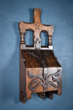 Arts & Crafts Gothic Revival Oak & Iron Church Collection Box - Harrington Antiques