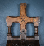 Arts & Crafts Gothic Revival Oak & Iron Church Collection Box - Harrington Antiques