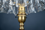 Brass Pullman's Carriage Lamp With Glass Shade, c.1910 - Harrington Antiques
