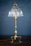 Brass Pullman's Carriage Lamp With Glass Shade, c.1910 - Harrington Antiques